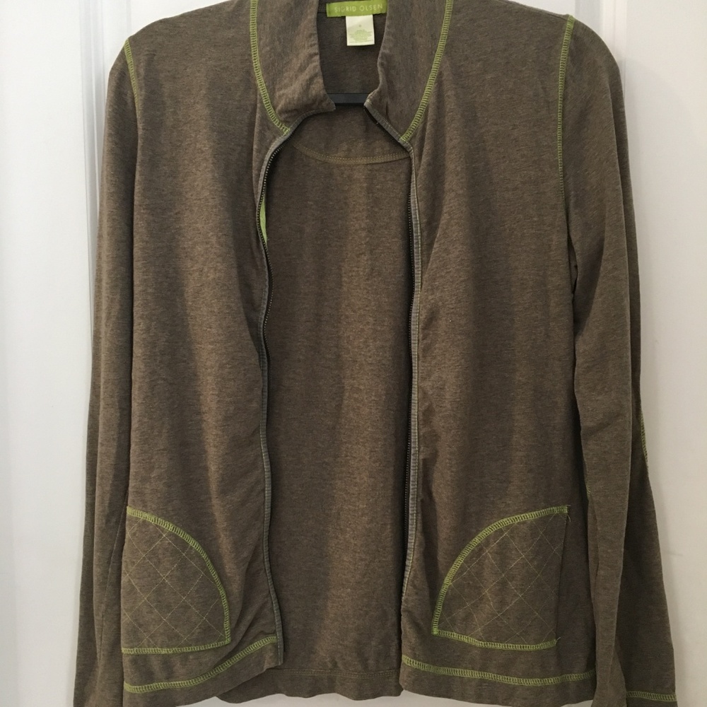 Sigrid Olsen Women's Small Yoga Track Jacket, S